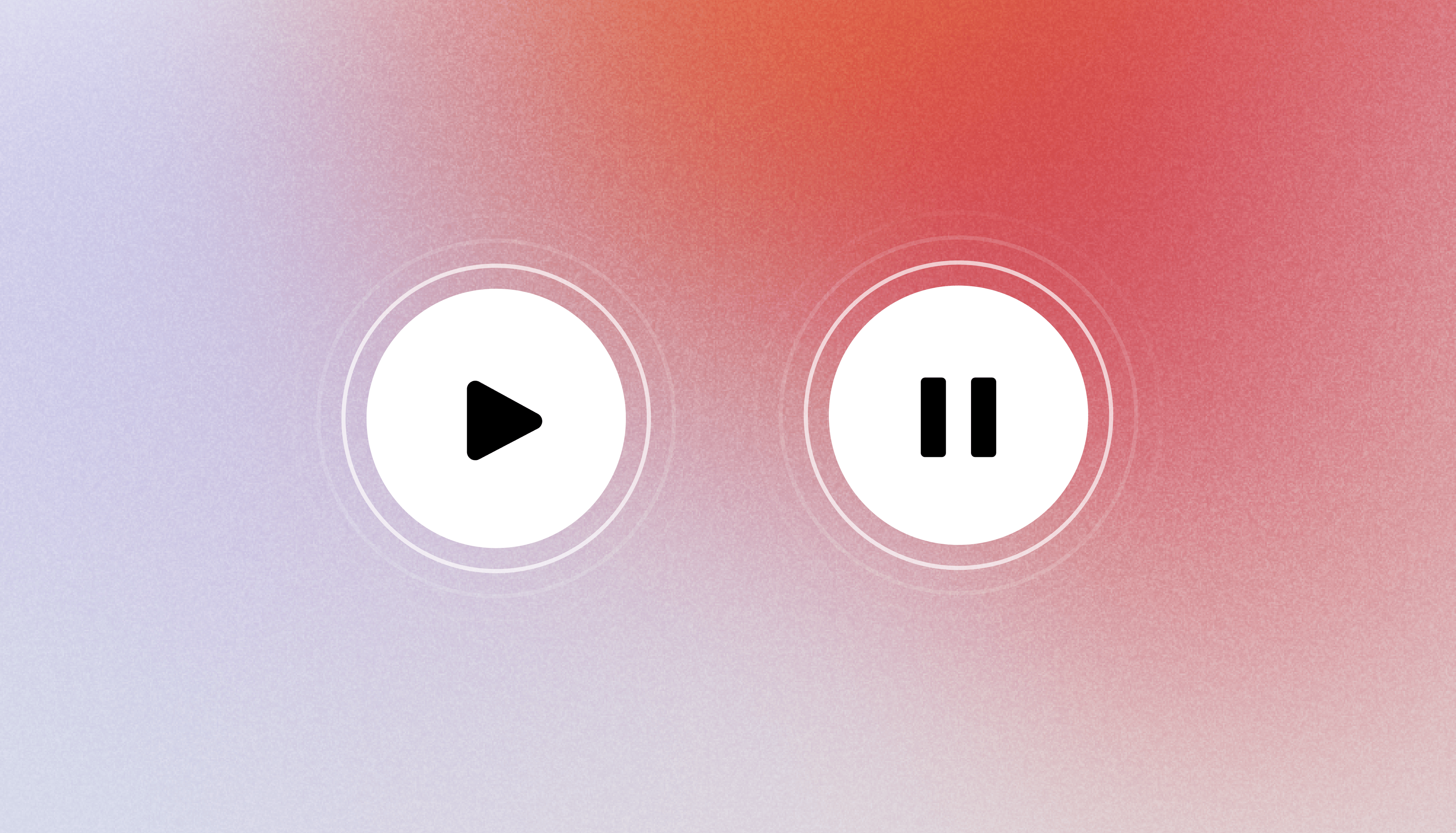 Close-up of play and pause buttons