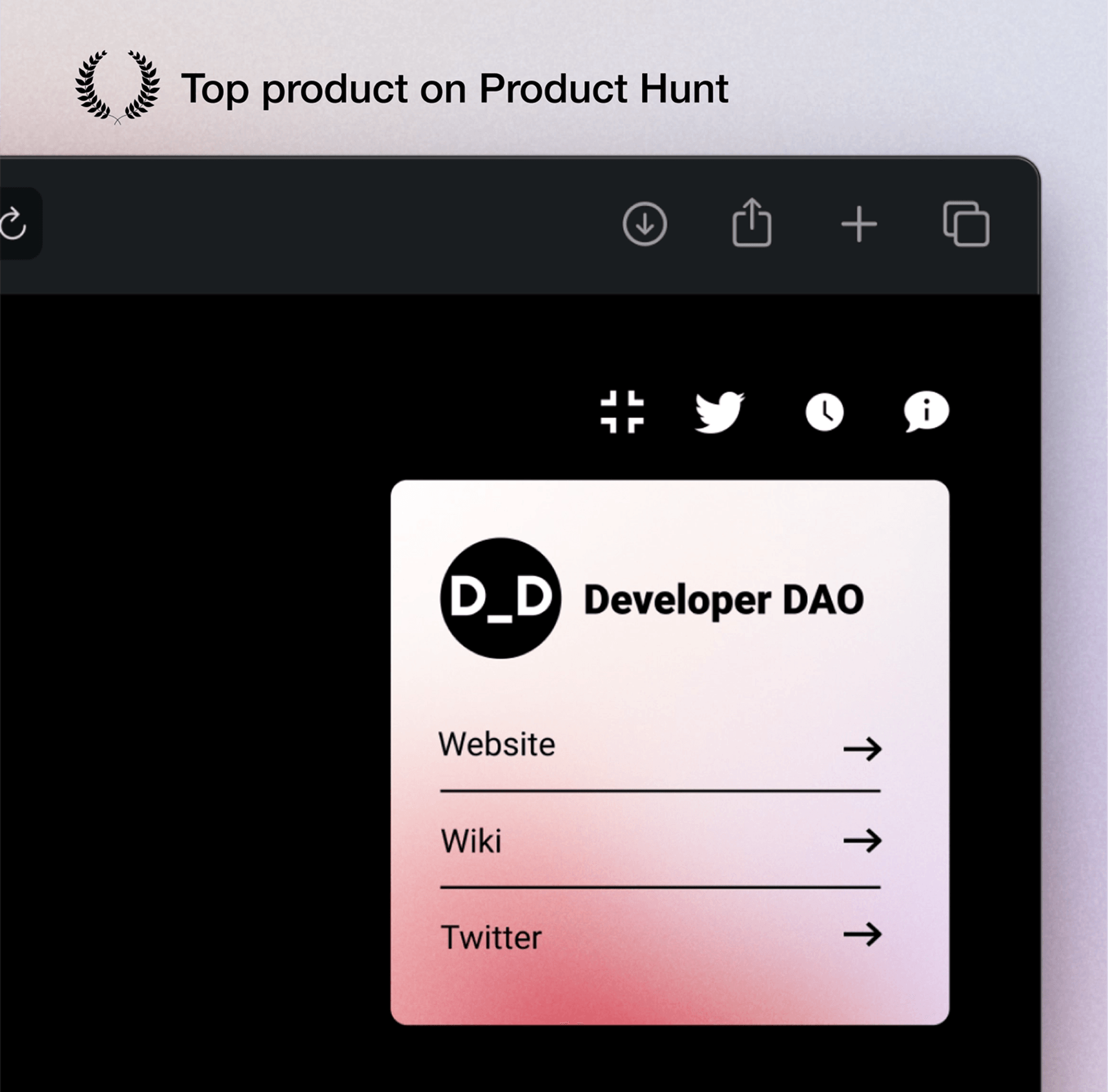 DeveloperDAO FM main interface